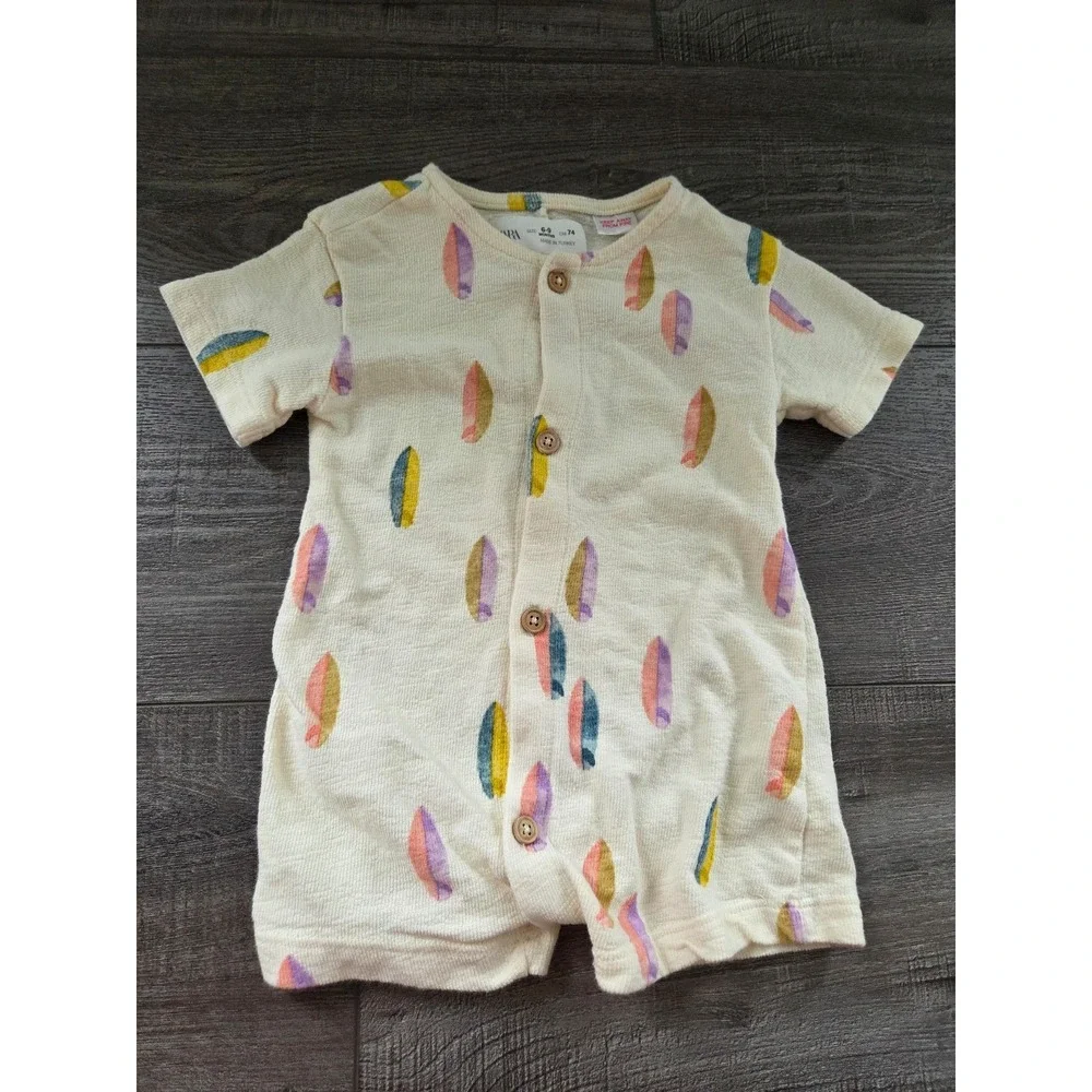 Zara‎ baby boy romper 3-6 mos